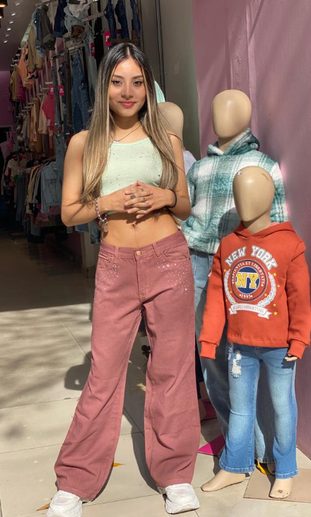 WIDE LEG CON BRILLO DALILA