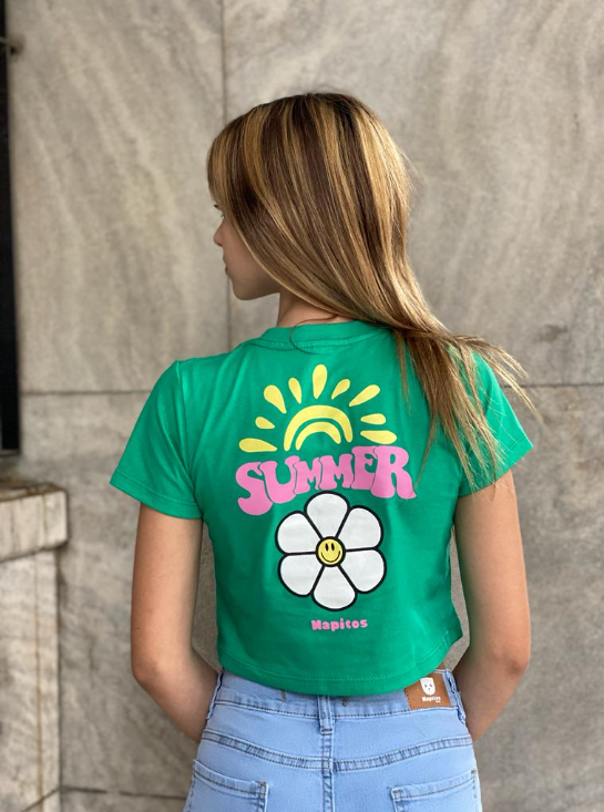 REMERA TOP DOBLE ESTAMPADO SUMMER
