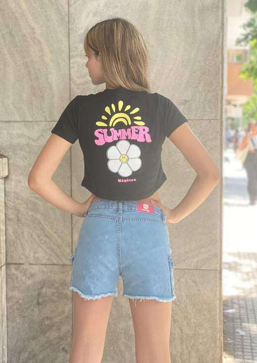 REMERA TOP DOBLE ESTAMPADO SUMMER