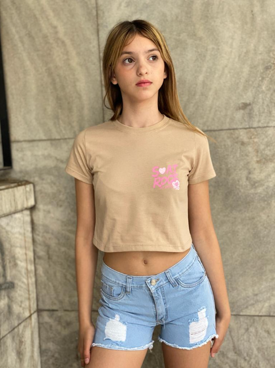 REMERA TOP DOBLE ESTAMPADO SOAT