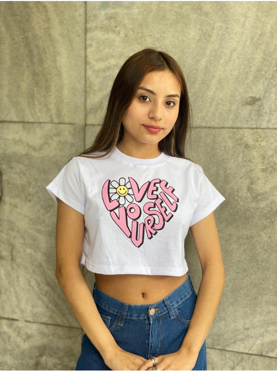 REMERA love girasol
